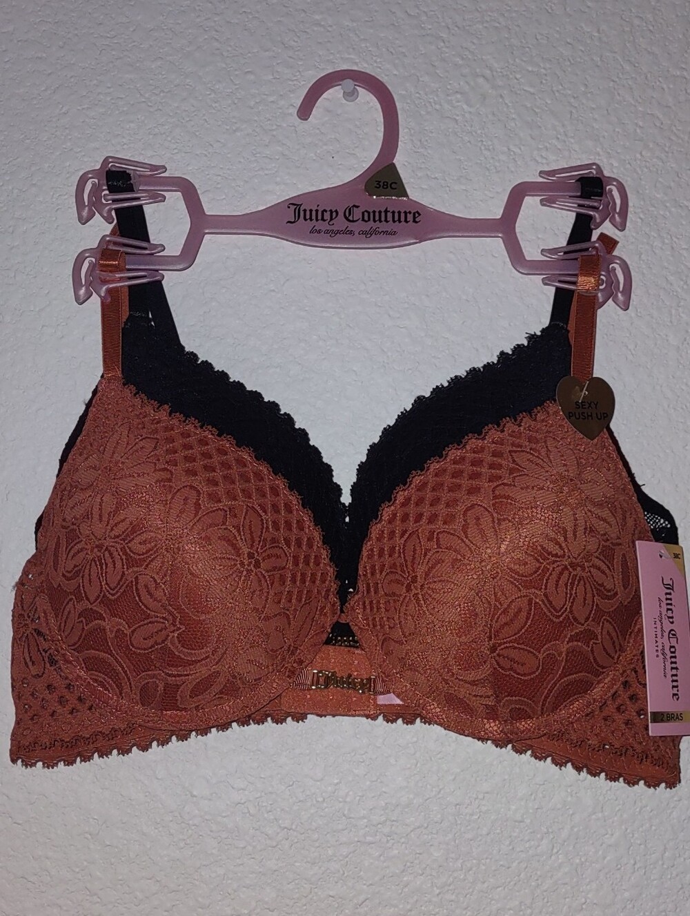Juicy Couture 38C Push-Up Bra 2 Pcs NWT